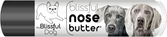 The Blissful Dog Weimaraner Nose Butter for Dry, Cracked Skin, Lick-Safe Dog Nose Balm with Moisturizing Shea Butter, Almond, Olive, and Essential Oils, Pet Supplies, Uncented, 0.15 oz.