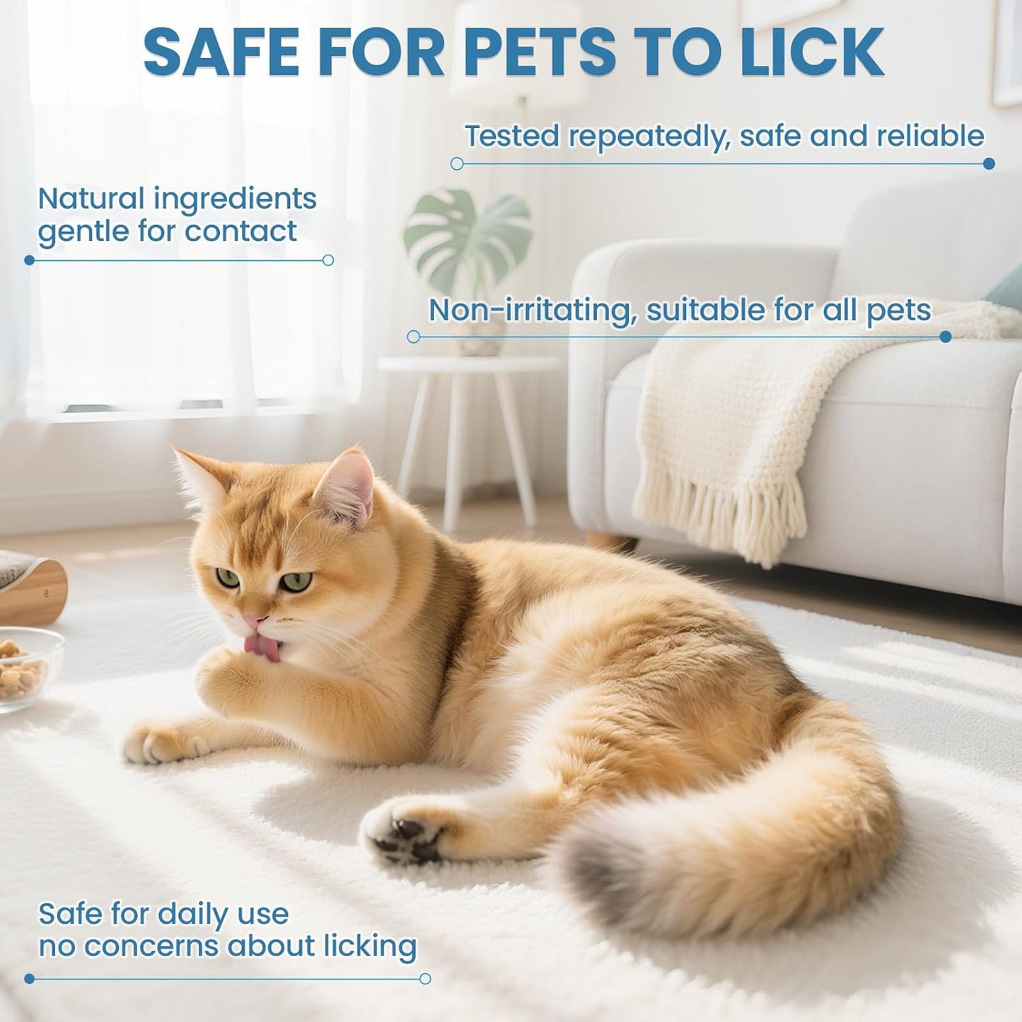 Pet Waterless Shampoo with Brush, Dry Shampoo for Dog & Cats, No Rinse Foam Formula for Quick Clean Between Bath, Detangling, Deep Cleansing, Reduce Itchy Skin Shedding & Odor Control