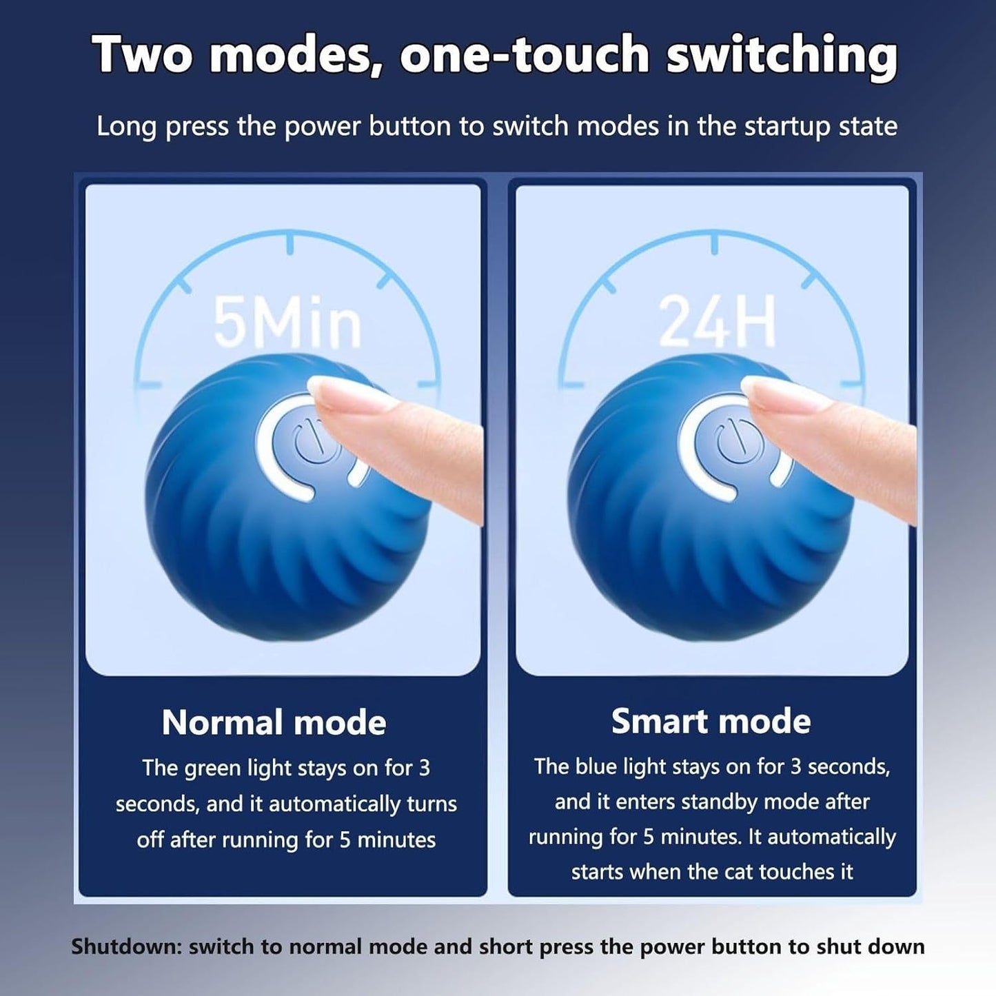 Zoomie Buddy 2.0, Zoomie Buddy for Dogs, 2 in 1 Smart Touch Interactive Dog Balls ＆ Pet Feeder, 2.83" Diameter, Suitable for Small/Medium Dogs, with Fruit Plush Cover (2*Blue, Pineapple)