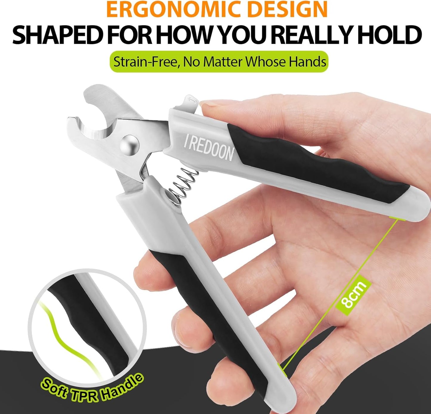 Dog Nail Clippers and Trimmers with Nail File, Ultra-Sharp 4CR13 Stainless Steel Blades Pet Grooming Nail Clippers for Small Medium-Large Breeds