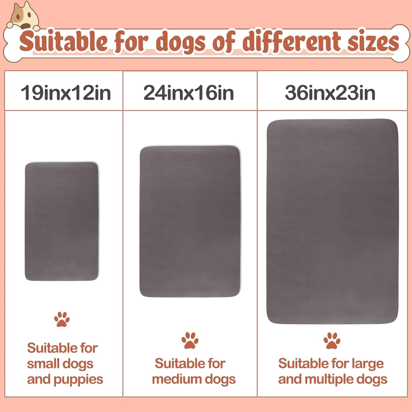 Quick Dry Absorbent Dog Food Mat, 19 x 12 in Diatom Mud Dog Water Bowl Mat, No Messy Anti-Slip Pet Feeding Mat Dog Supplies for Small Dogs