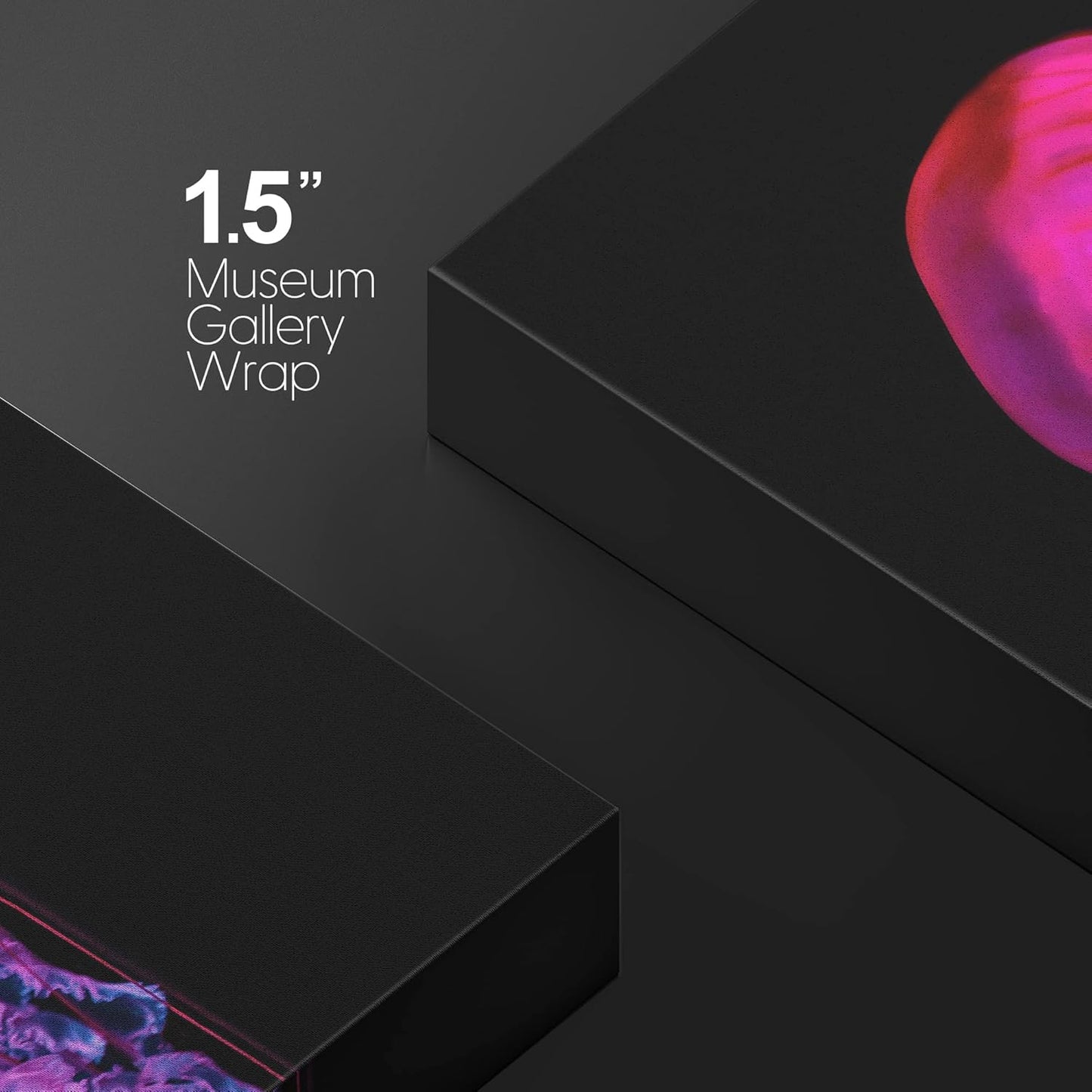 wall26 Canvas Print Wall Art Underwater High Contrast Pink Jellyfish Sea Nature Animals Photography Realism Rustic Scenic Landscape Wilderness Colorful for Living Room, Bedroom, Office - 16"x24"