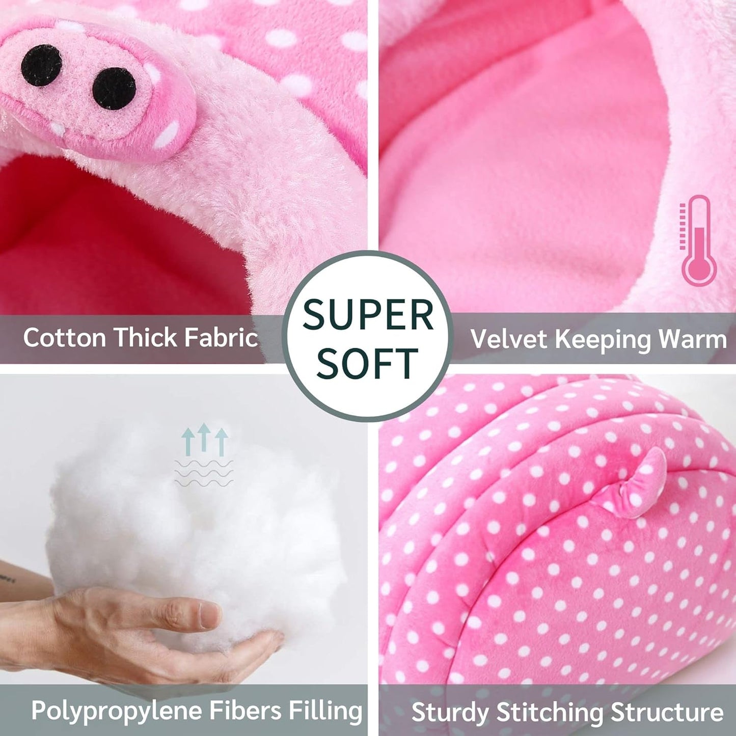 JanYoo Guinea Pig Rat Accessories Toys House Hideout Cage Supplies Chinchilla Cage Ferret Gerbil(S,Pig)