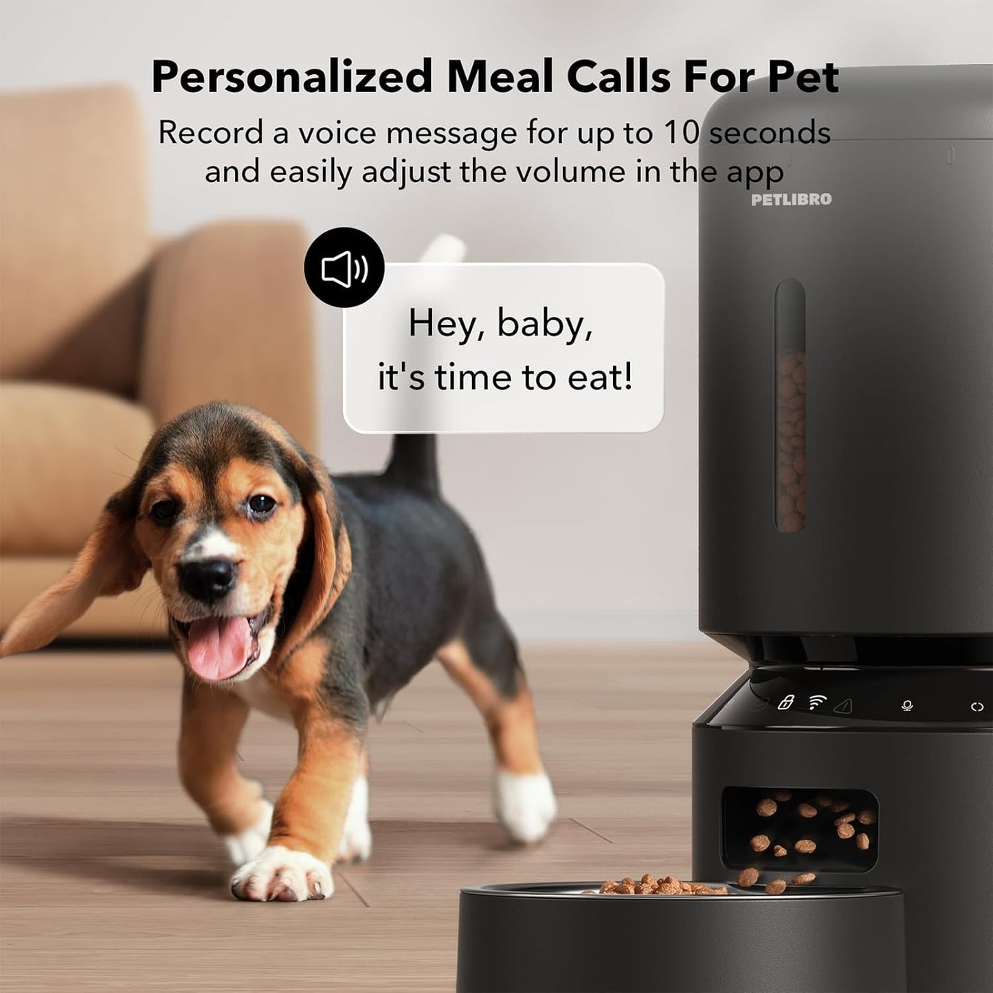 PETLIBRO Automatic Cat Feeder, 5G WiFi Automatic Dog Feeder with Freshness Preservation, 5L Timed Cat Feeder with Low Food Sensor, Up to 10 Meals Per Day, Granary Pet Feeder for Cats, Black