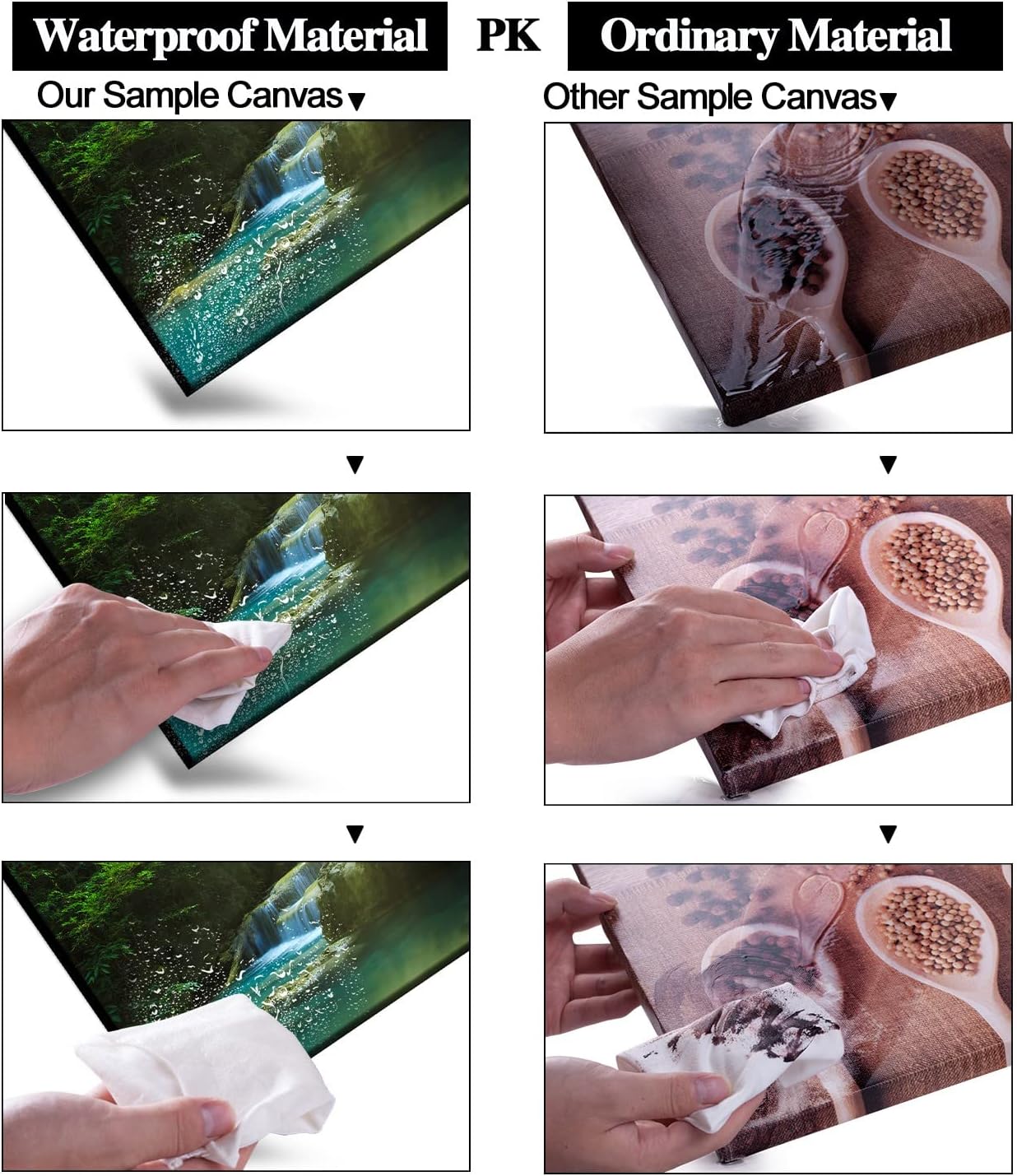 Silent Summer Forest Landscape Stretched Canvas Wall Art for Living Room Home, Bright Sun Shine on Stream Scenery Picture Print Artwork Decoration Painting Decor, Gallery Wrapped, Inner Frame (24x36)