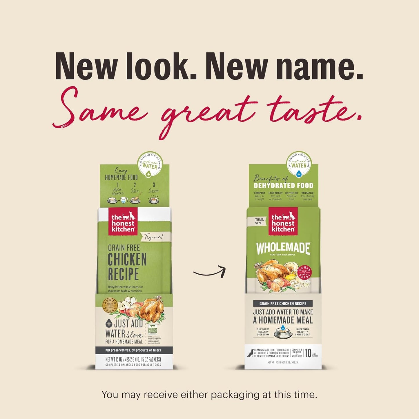 The Honest Kitchen Wholemade™ Grain Free Chicken Dog Food, 1.5 oz x10