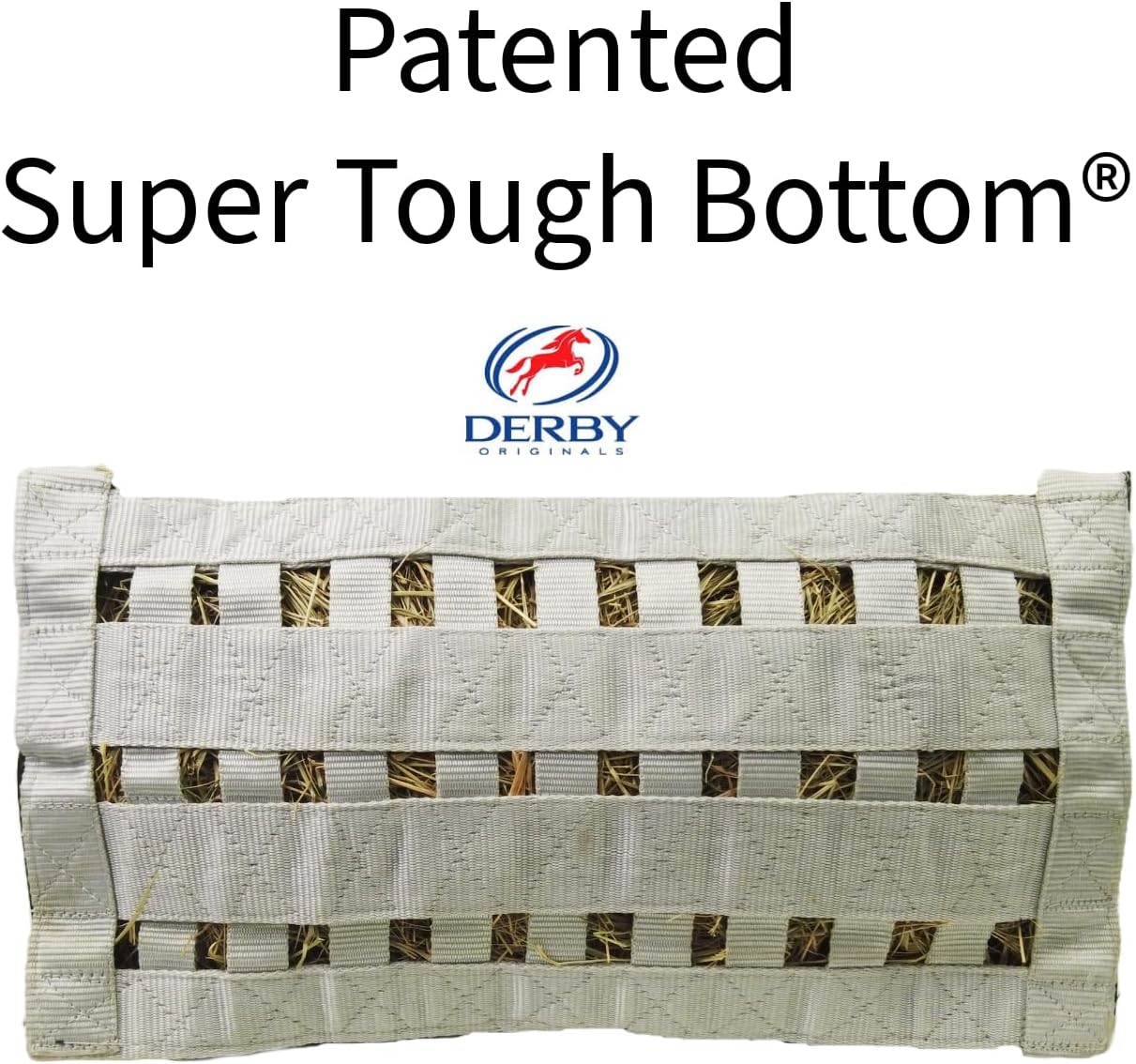 Derby Originals Top Load Hay Bag with Super Tough Bottom and 6 Month Warranty (Pink/Turquoise)