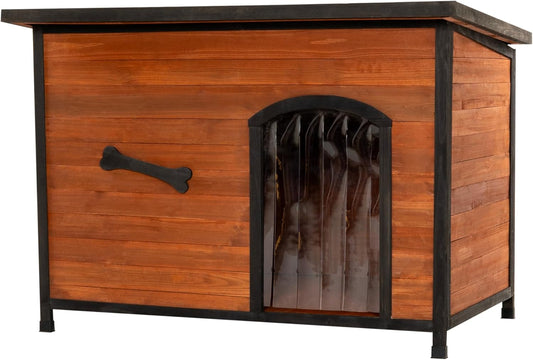 Large Solid Wooden Dog House,Suitable for Both Indoor and Outdoor, Suitable for Large Dogs and Animals of The Following Size, Easy to Clean,Can DIY,45.75" W x 31.25" D x 32.5" H