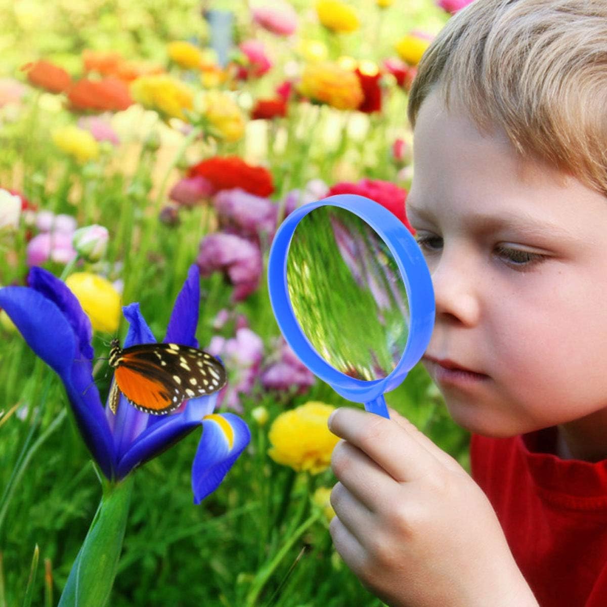 ESSENSON Outdoor Explorer Kit & Bug Catcher Kit with Binoculars, Compass, Magnifying Glass, Critter Case and Butterfly Net Great Toys Kids Gift for Boys & Girls Age 3-12 Year Old Camping Hiking