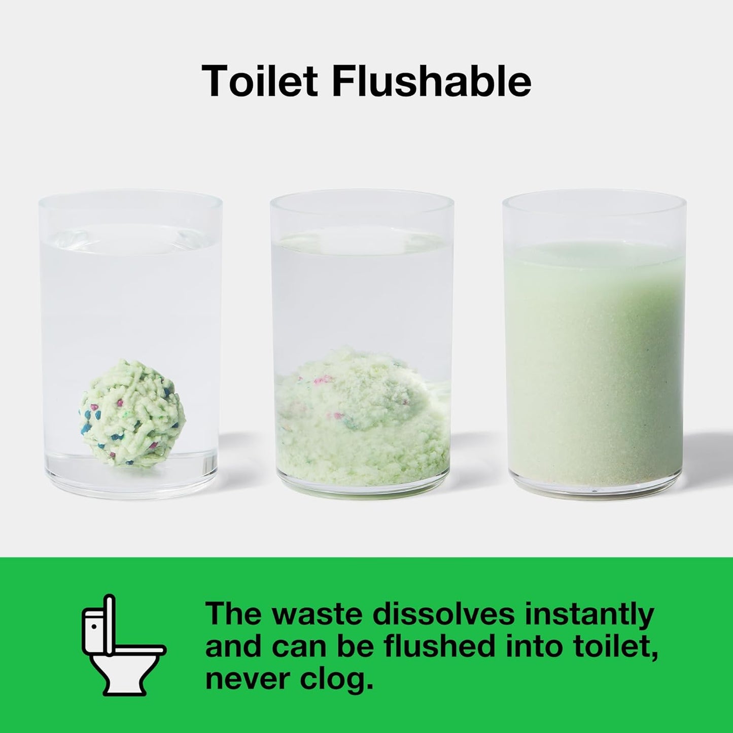 VETRESKA Tofu Cat Litter, Natural Kitty Litter Strong Clumping Flushable Cat Litter Pellets Ultra Absorbent, Odor Control, Dust-Free, Low Tracking Eco-Friendly Tofu Litter, Greentea(5.5lb×4bags)