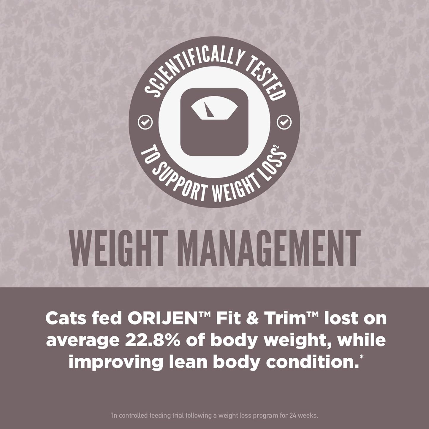 ORIJEN Fit & Trim Grain Free High Protein Premium Dry Cat Food 4lb Bag