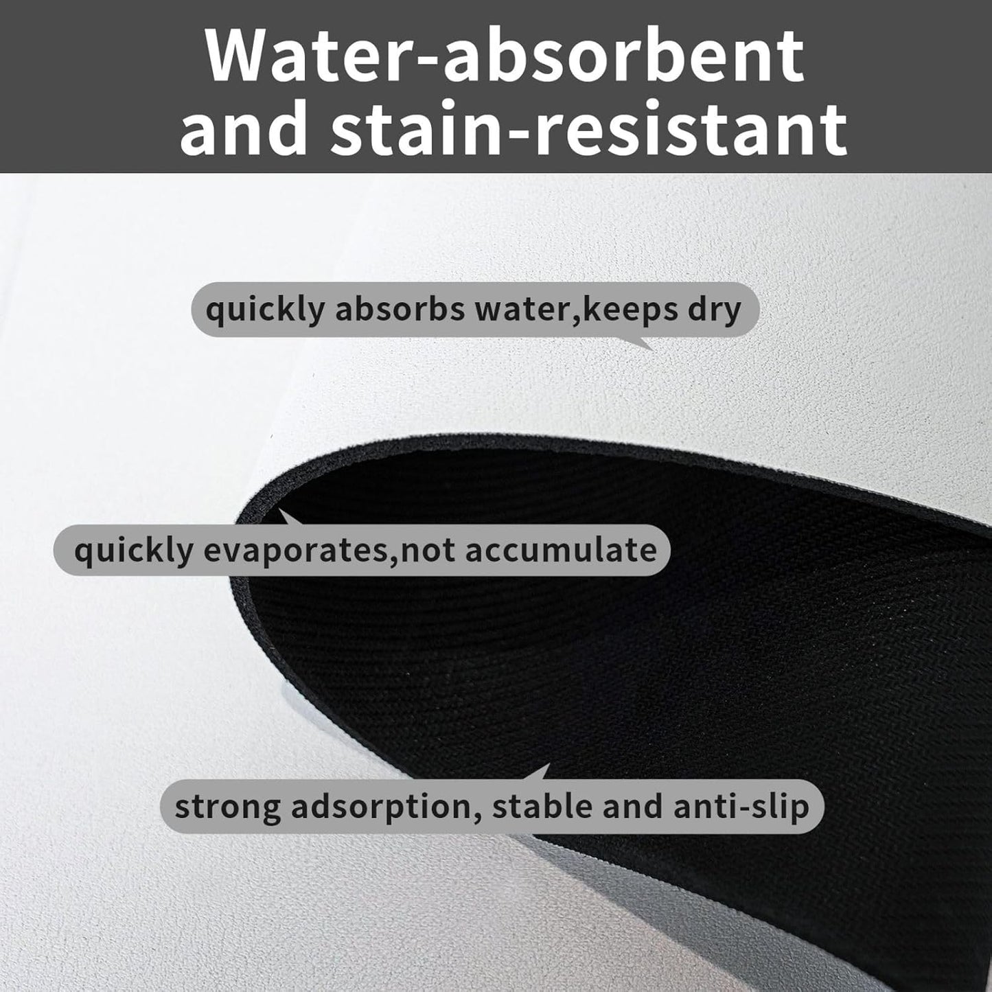 Plants Flowers Dog Food Mat Absorbent Bowl Mats No Stains Quick Dry Waterproof Pet Cat Placemats for Food and Water, 30x45cm