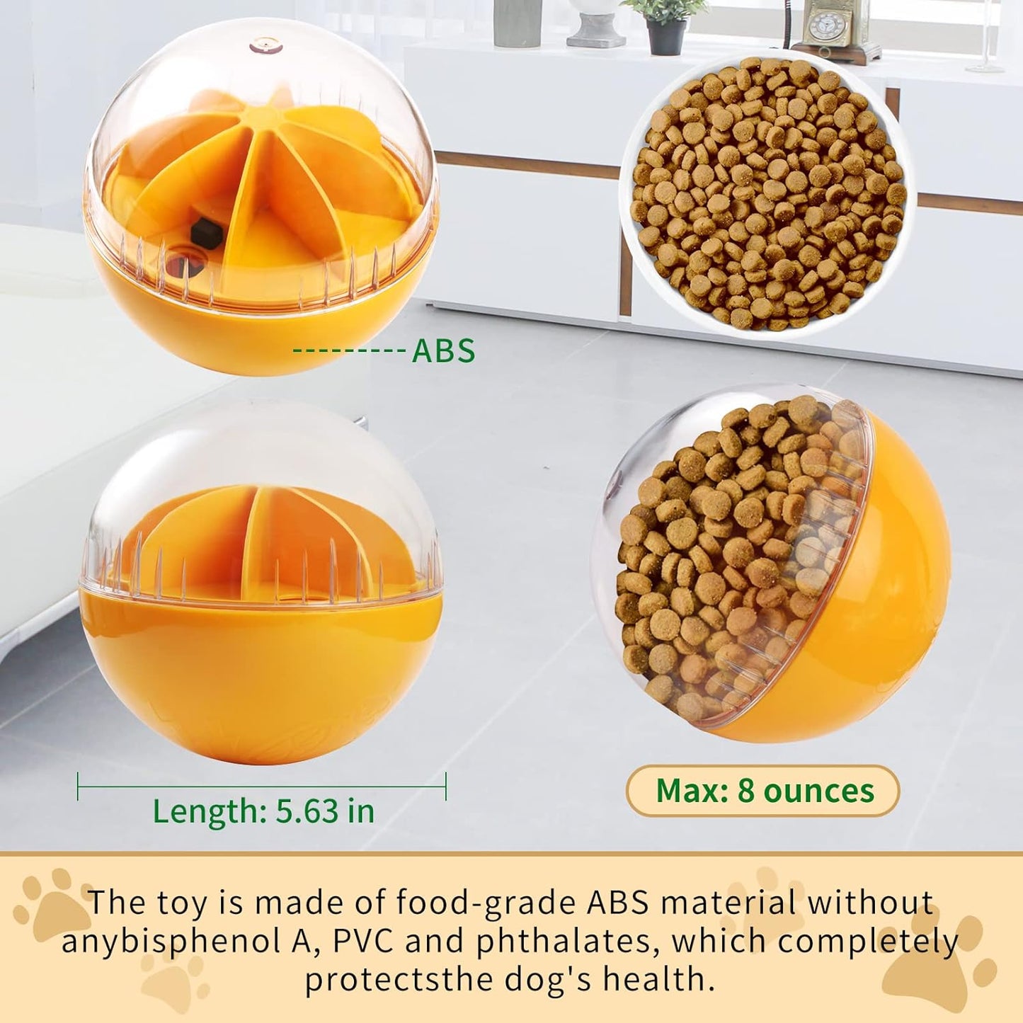 Treat Dispensing Dog Toys - Puzzle & Slow Feeder Ball for Large, Medium & Small Dogs, Mentally Stimulating Enrichment Toys