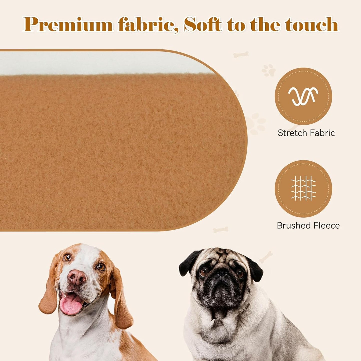 Dog Sweaters for Medium Dogs Dog Hoodie Solid Soft Brushed Fleece Clothes Sweatshirt with Pocket(Coffee-M)