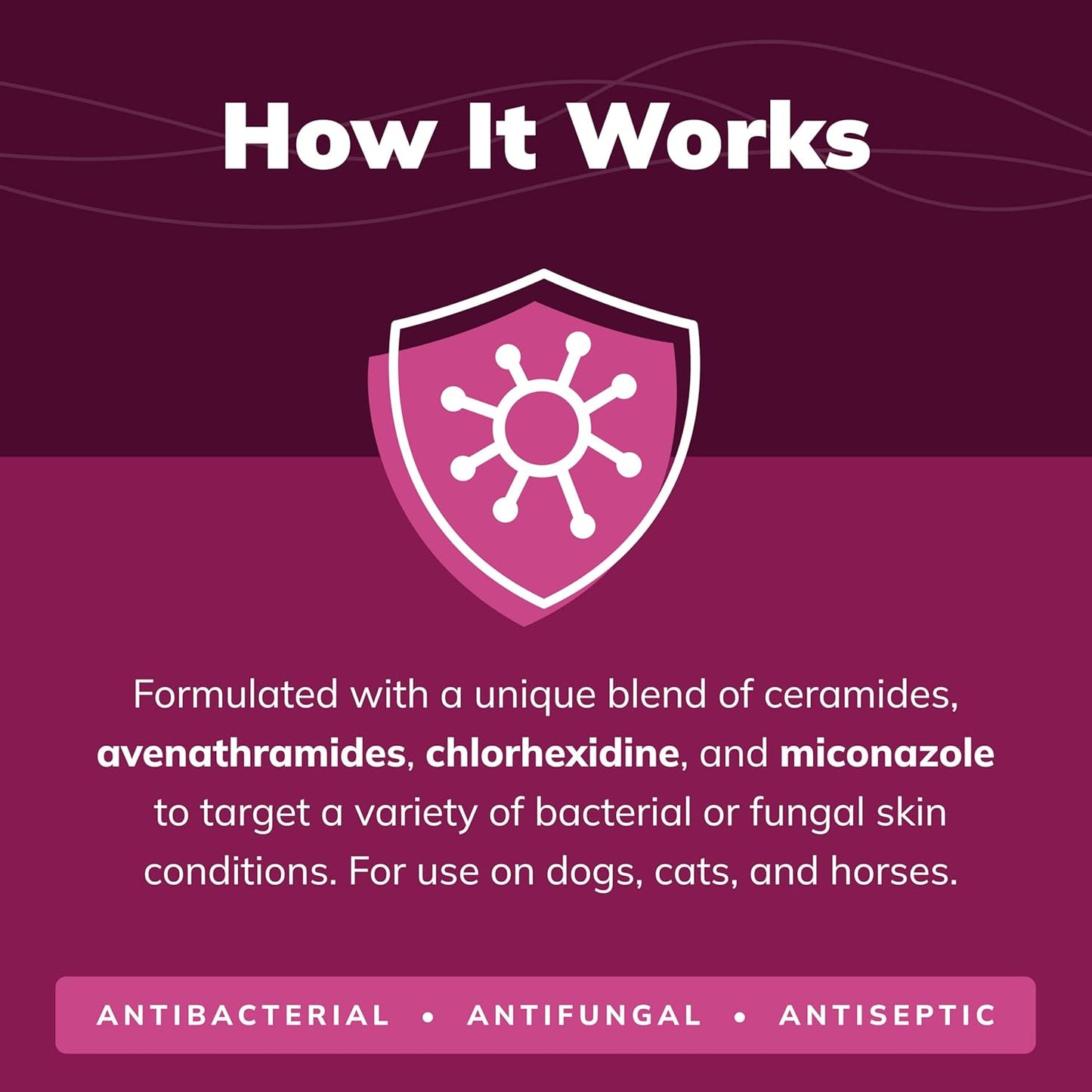 CeraSoothe® CHX+MC Antiseptic Shampoo 16oz