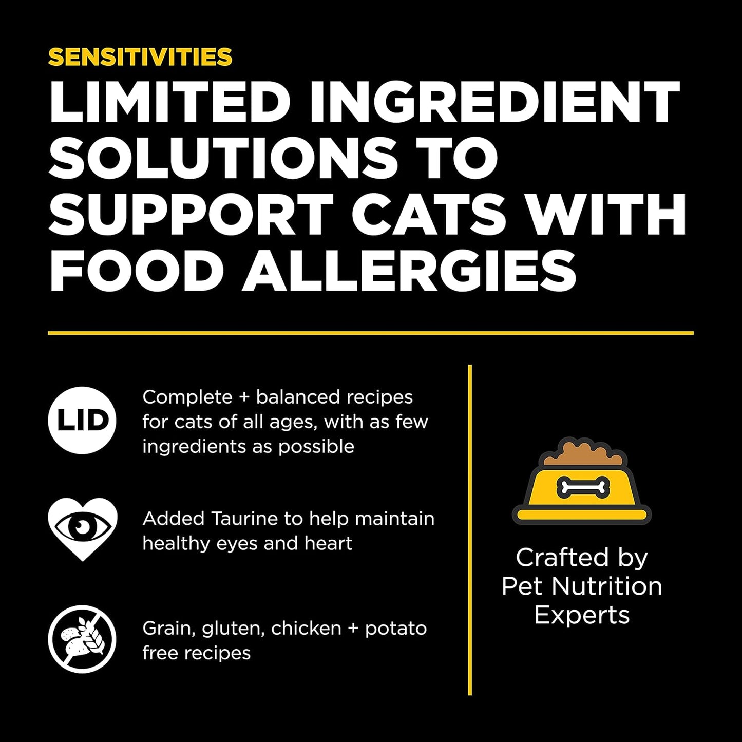 Go! Solutions Sensitivities Limited Ingredient, Grain-Free Dry Cat Food, Duck Recipe for Sensitive Stomach, 8 lb Bag