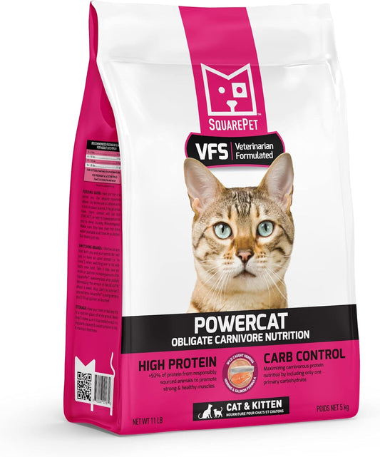 VFS® Powercat™ Herring & Salmon Feline, High Meat, Ultra Low Carbohydrate Diet (11lbs)