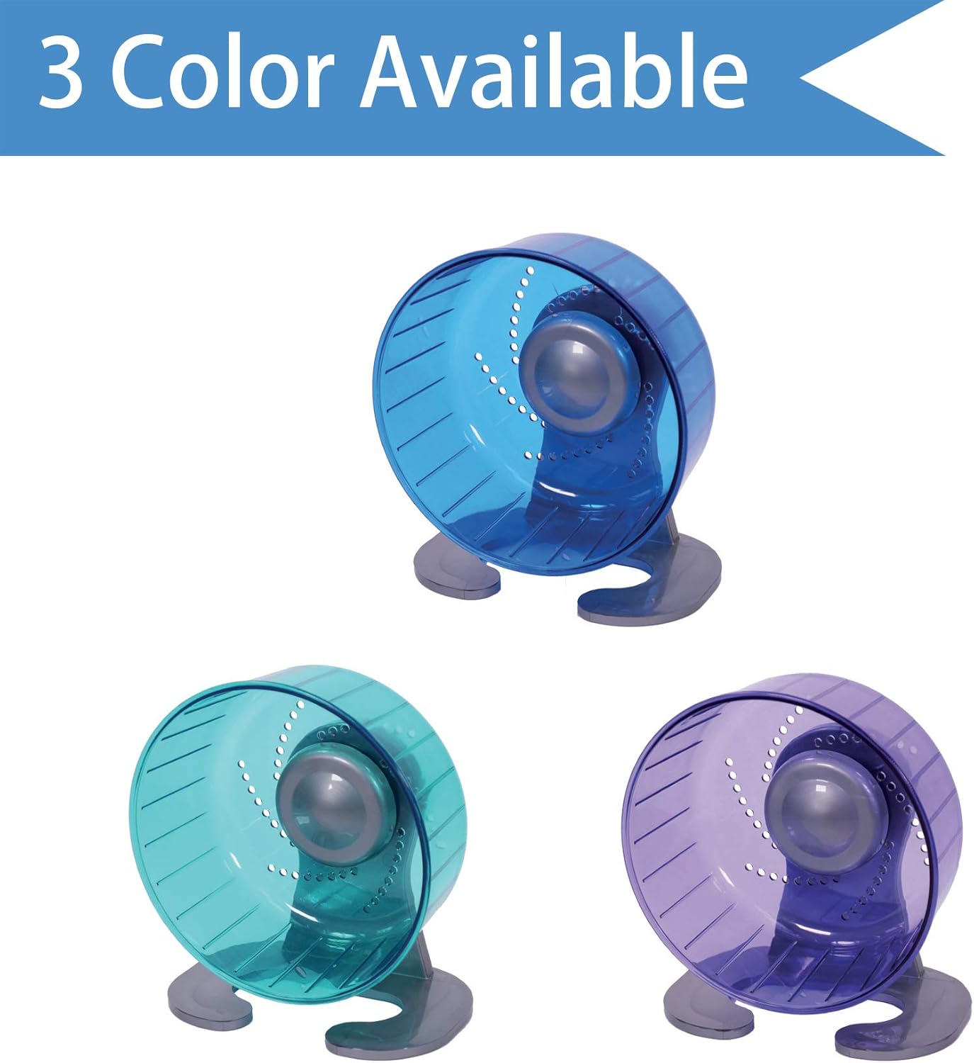 Petest Hamster Exercise Wheel, Silent Spinner Hamster Running Wheels, Diameter 6.7 inch, Green