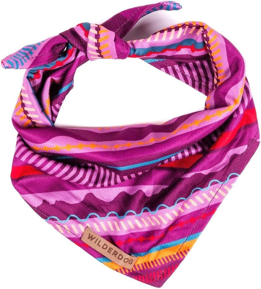 Wilderdog Dog Bandana with Lightweight Quick Drying Poly-Blend Mesh Material in Dawn