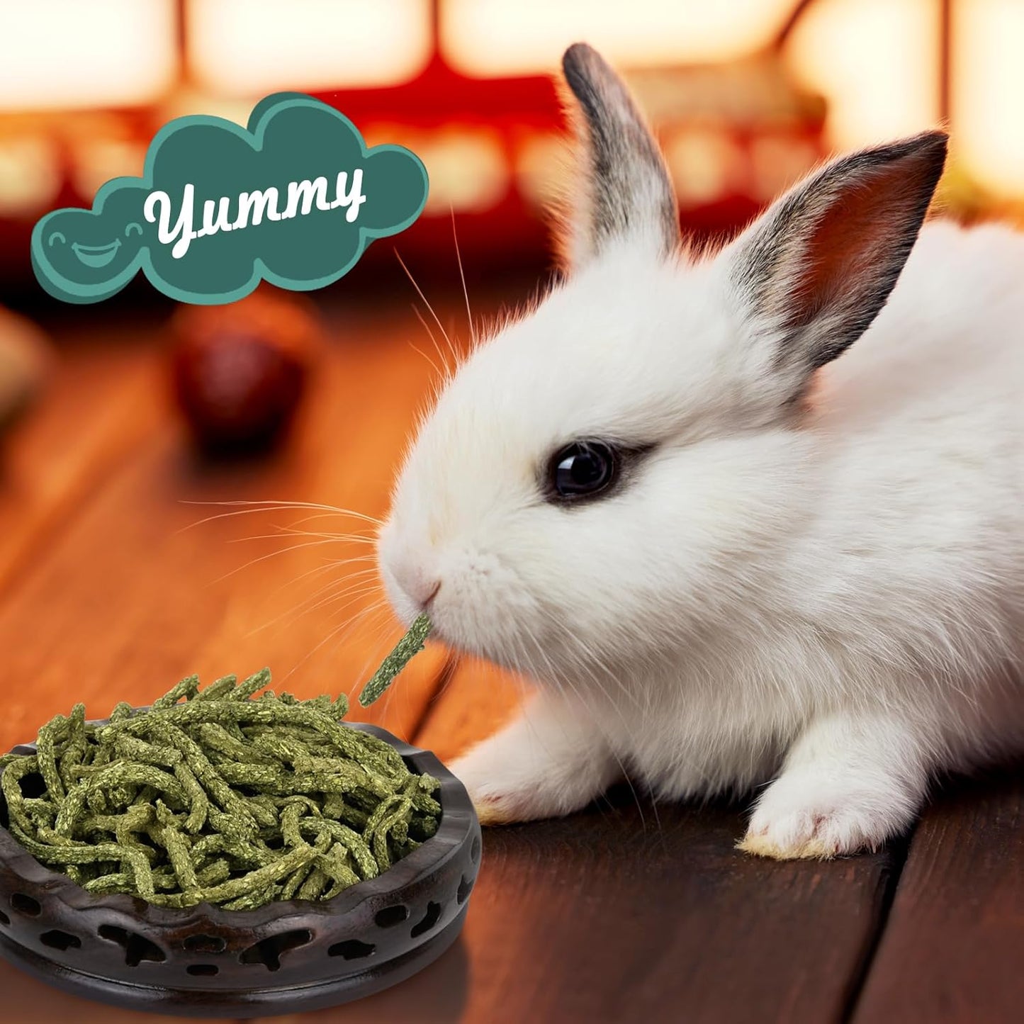 Timothy Hay Pellets 7oz - 100% Timothy Premium Nutrition Pellet for Tortoise, Rabbits 7 oz