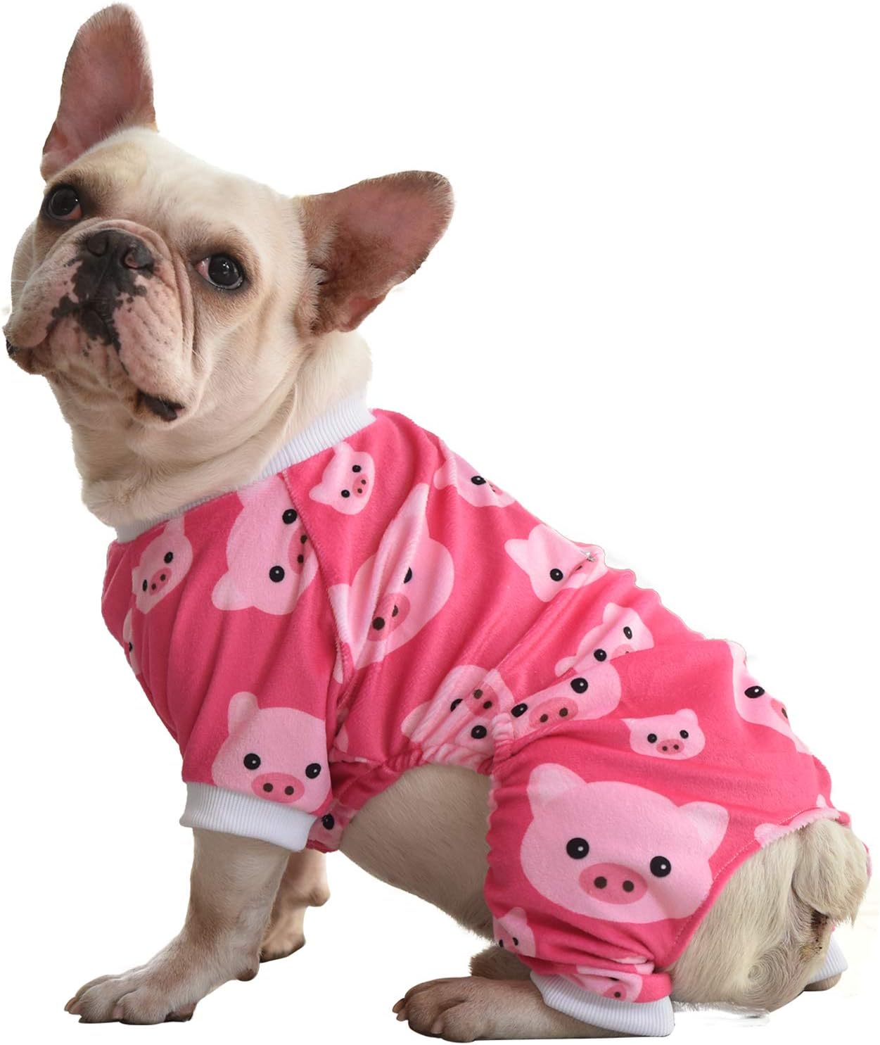 CuteBone Dog Halloween Pajamas Puppy Onesies Small Dogs Soft Pjs Coat Cat Apparel Comfy Pet Christmas Clothes Outfit Doggie Bodysuit P46L