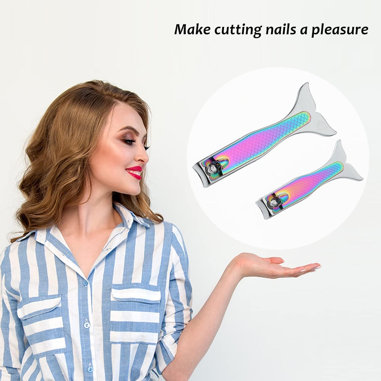 Mermaid Nail Clipper Set, Gifts for Girls and Women, Unique Gifts for Christmas, Stocking Stuffers, Birthdays