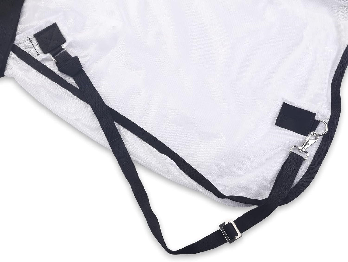 Comfy Mesh Horse Fly Sheet Equine Summer Sheets Stand Neck White 75
