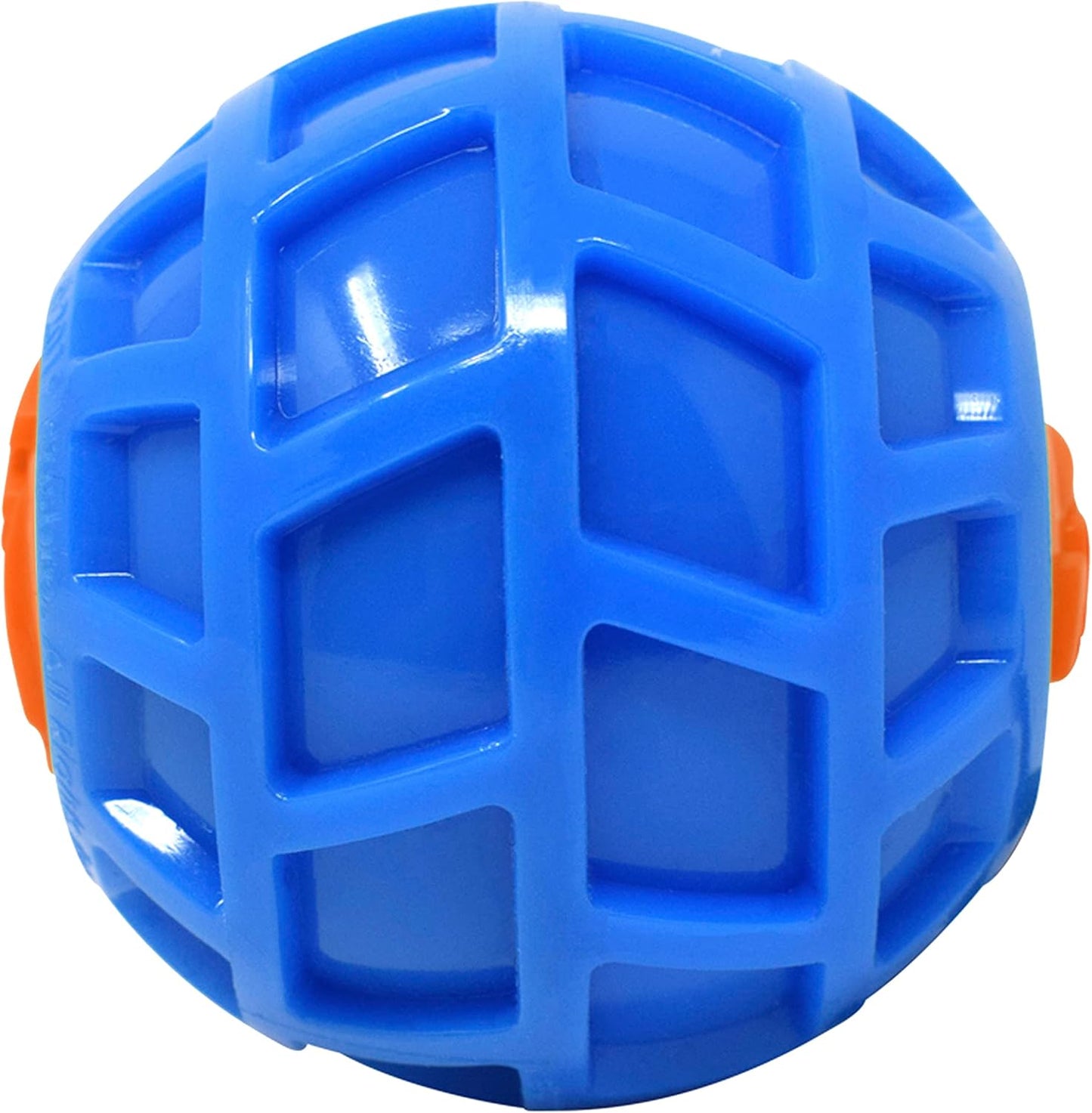 Nerf Dog 3in TPR EXO Squeak Ball - Blue/Orange