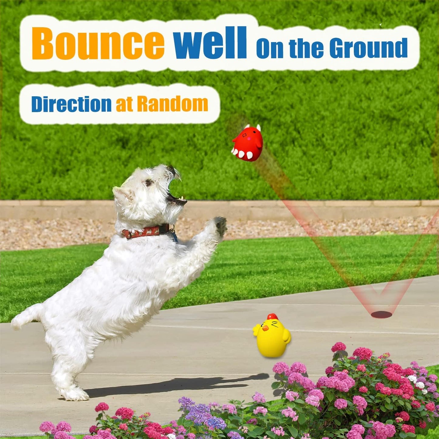 Squeaky Dog Toys for Small Dogs and Medium Breeds, Puppy Small Dog Toys Squeaky Dog Balls 6pcs for Mini, Small, Medium Breeds