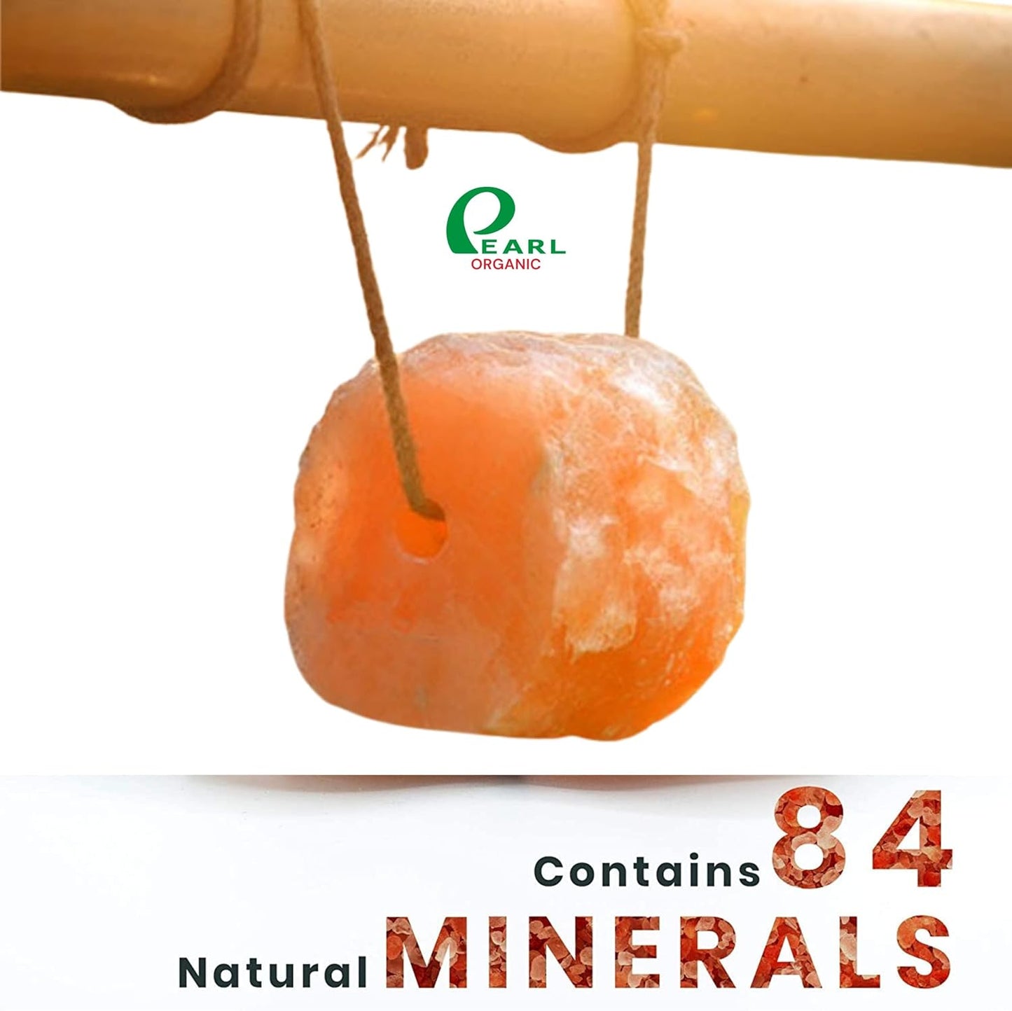 New 6 lbs Animal Himalayan Salt Lick on Rope for Horses, Deer, Rabbits, Cows and Other Livestock | Lick Salt for Deer | Digestive Aid for Animals | Horse Treats (6lbs)