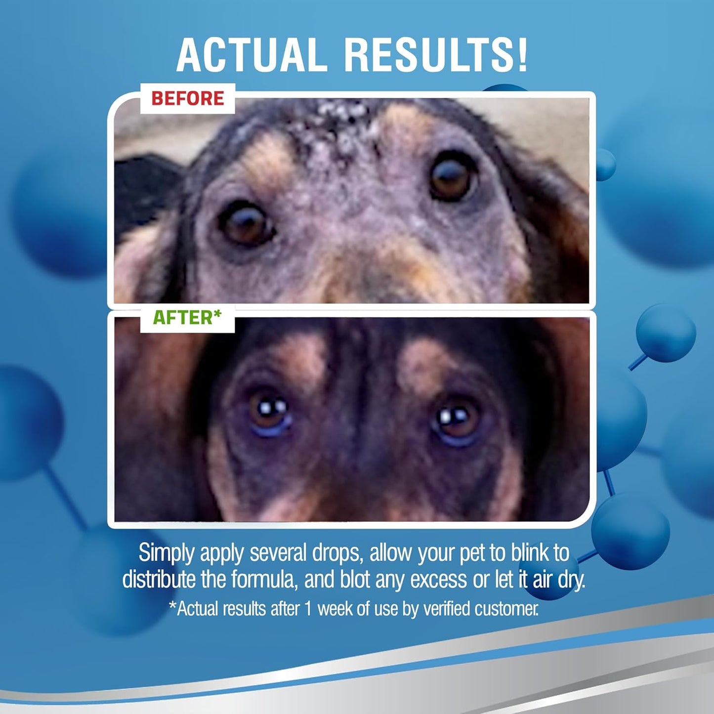 PetSilver Eye Drops for Dogs and Cats - Natural Dog Eye Wash - Relief for Inflammation & Irritation - Pet Eye Cleaner and Tear Stain Remover - Patented Silver Formula - Made in The USA - 4 fl oz