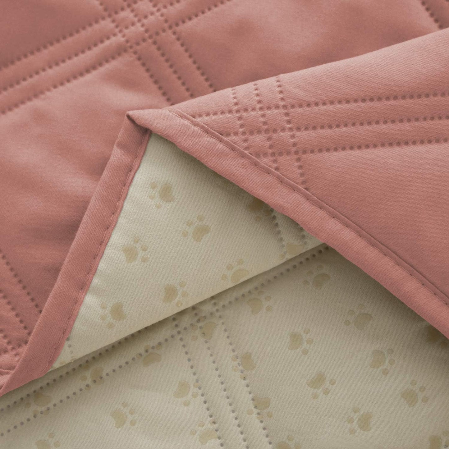 Ameritex Waterproof Dog Bed Cover Pet Blanket with Anti-Slip Back for Furniture Bed Couch Sofa (40x50 Inch (Pack of 1), Lightpink)