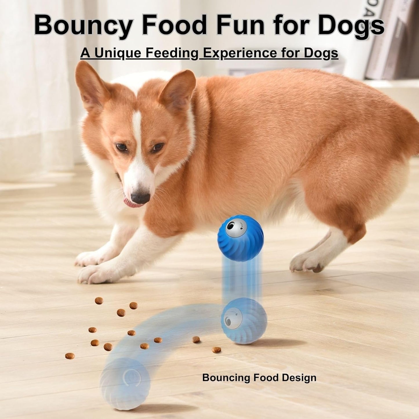 Zoomie Buddy 2.0, Zoomie Buddy for Dogs, 2 in 1 Smart Touch Interactive Dog Balls ＆ Pet Feeder, 2.83" Diameter, Suitable for Small/Medium Dogs, with Fruit Plush Cover (2*Orange, Bayberry)