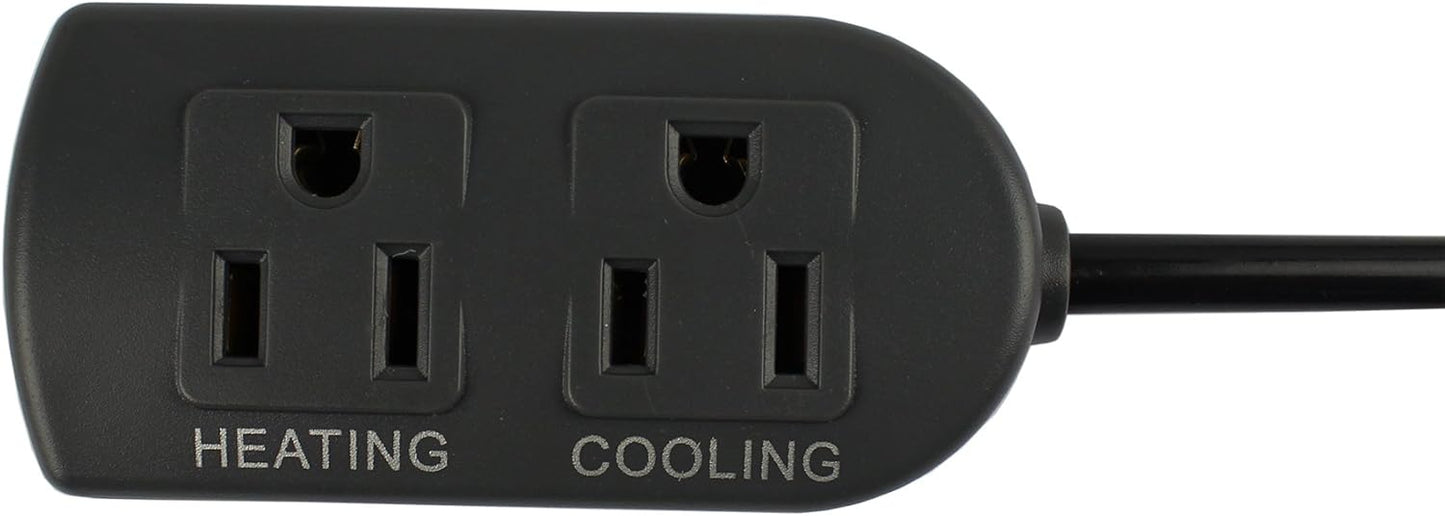 Inkbird ITC308S Freezer Temperature Controller Heating Cooling Plug Thermostat Pre Wired Digital 2 Stage Temp Control Outlet for Greenhouse Heater Cooler Incubator Reptile with Short Probe Sensor