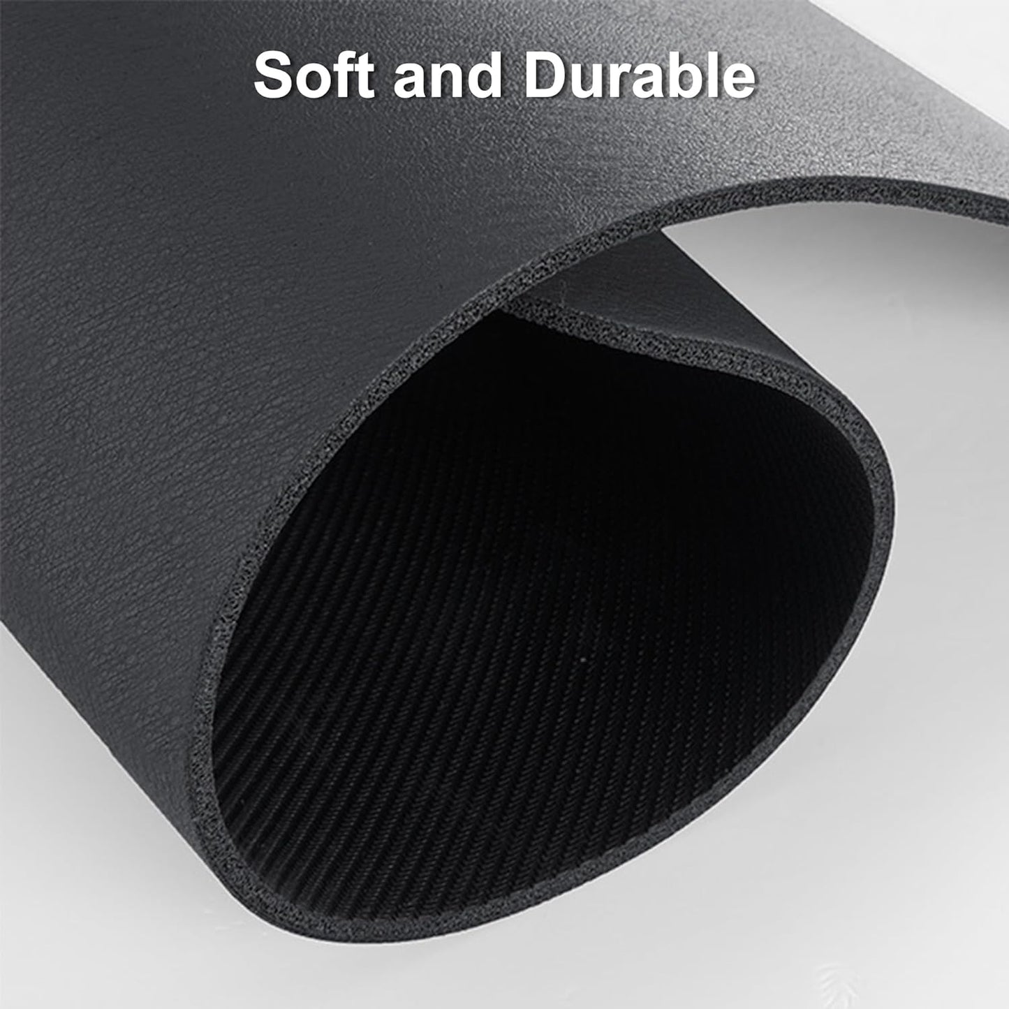 YCT Cat Food Mat for Pet Dogs - Non-Slip Super Absorbent, with Multiple Cat Heads Logo, 18.1 x 11.8 Inches, Black