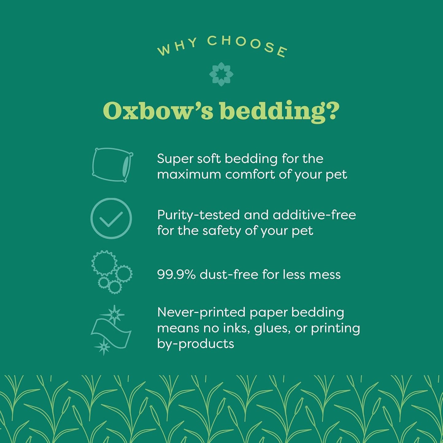 Oxbow Pure Comfort Bedding, Rabbit, Hamster, & Guinea Pig Bedding, Bunny Supplies for Litter Box, Pet Safe, 99.9% Non-Dust, Natural, 56 Liter Bag