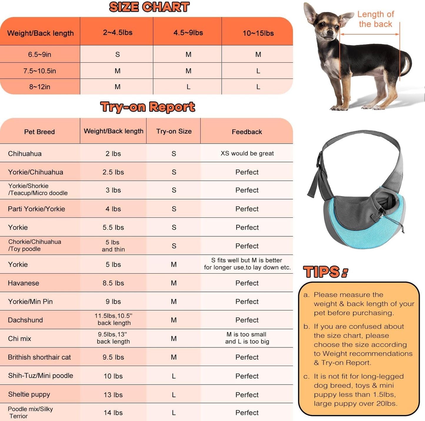 YUDODO Pet Sling Carrier for Small Dogs & Cats – Hands-Free Puppy Carrier with Safety Hook, Large Zipper Pocket, Soft Breathable Mesh, Adjustable Strap & Reflective Strip (Cyan 1.0 M)