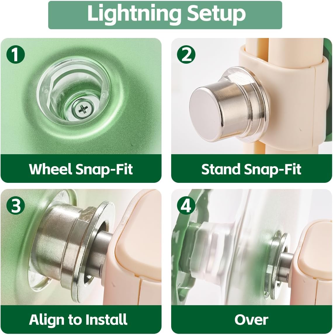 Super Silent Hamster Wheel 8.7 Inch, Magnetic Large Rat Wheel for Chinchilla, Gerbil, Guinea Pig, Cat, Mouse, Sugar Glider and Dwarf, Syrian Hamster Accessories (Avocado Green)