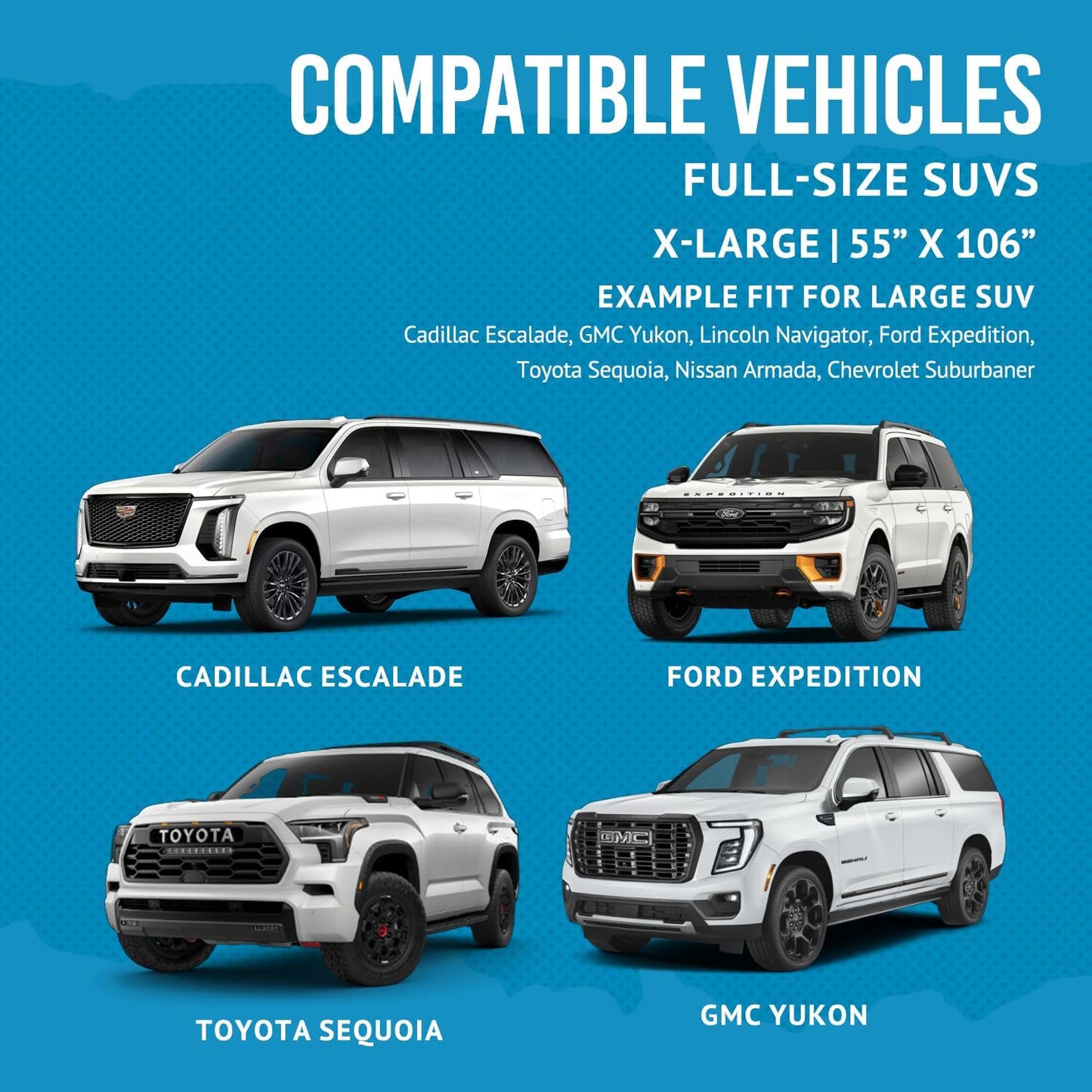 Bulldogology Cargo Liner for SUV - Heavy Duty Pet Trunk Liner Cargo Cover - Waterproof Cargo Cover for Dogs Hair, Muddy Paws - Protector Cargo Mats for Back of SUV (X-Large, Black)