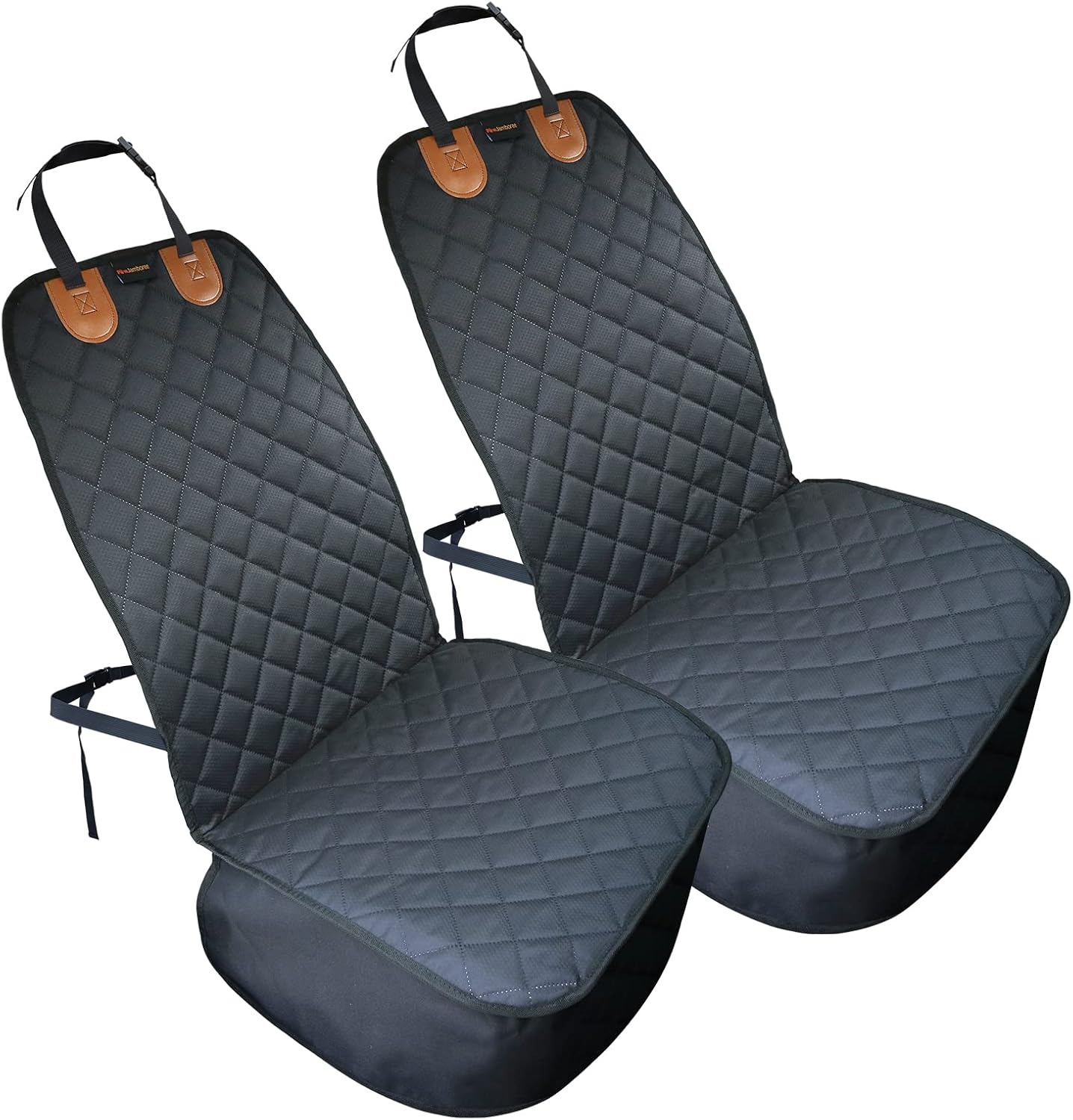 Paw Jamboree 2PCS Dog Car Front Seat Covers Scratch-Proof Pet Car Seat Cover Non-Slip Car Seat Protector for Dogs Bucket Seat Cover for Trucks, Cars & SUVs