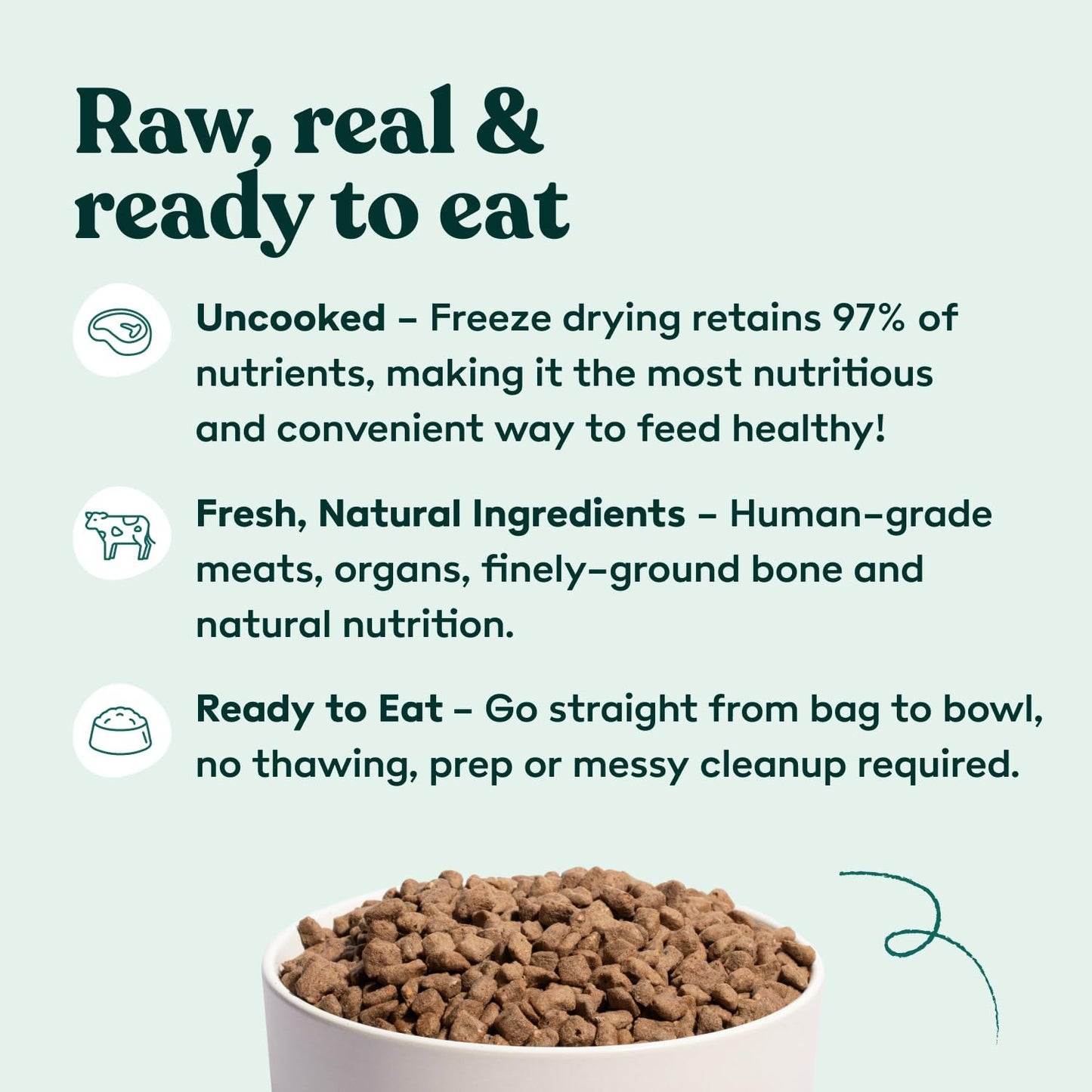 Little Hunter Freeze Dried Fresh Raw Chicken Recipe - Picky Eater-Approved Limited Ingredient Dog Food for All Stages - High Protein, Small Batch, Grain Free, 15 oz