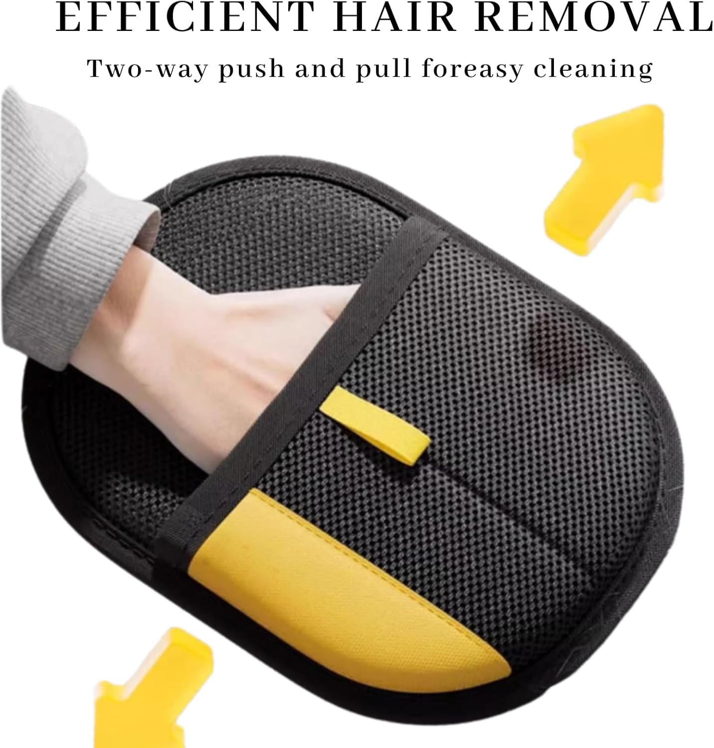 Magic Brush Pet Hair, Newly Upgraded Reusable Electrostatic Pet Hair Remover Glove, Pet Hair Removal Glove for Dogs & Cats, Clothing, Couch, Carpet, Car Seat (1 Pcs)