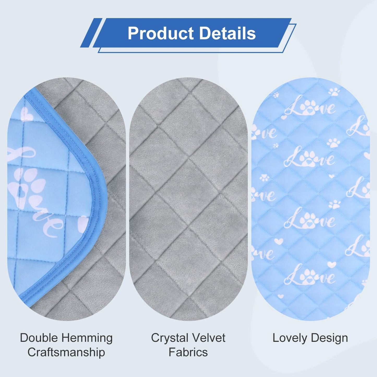 MH MYLUNE HOME Dog Cooling Mat 36x23 Inch - Arc-Chill Cool Fiber, Endothermic Color Changing Pet Pad for Dogs & Cats, Double-Sided Cooling & Warm, Foldable & Washable Summer Blanket