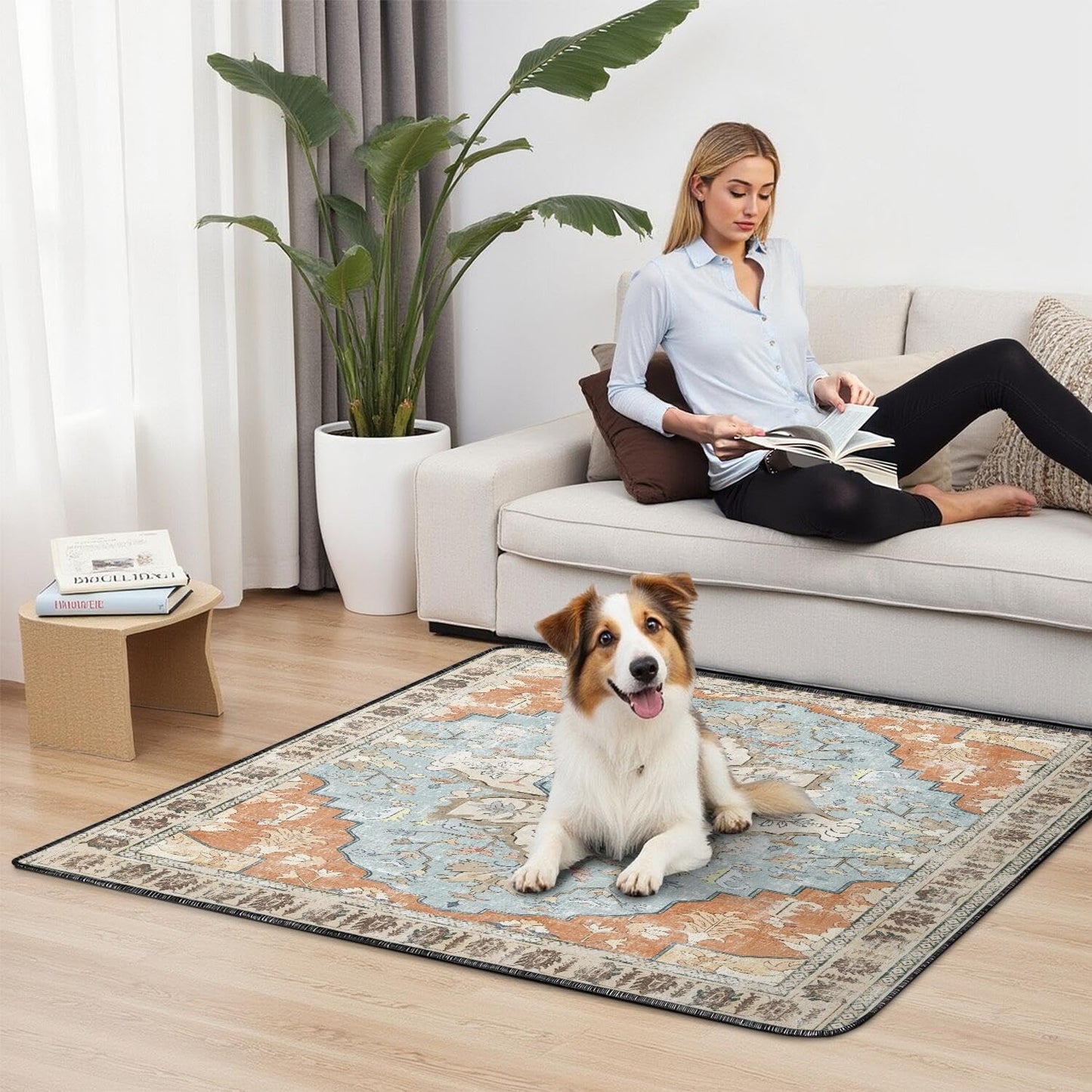 Washable Pee Pads for Dogs 2 Pack, Absorbent Reusable Puppy Pads Waterproof, Leakproof & Non-Slip Whelping Pad, Potty Training Pads for Dogs Playpen Mat 48x48