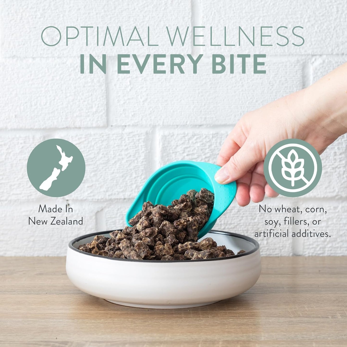 WOOF Air Dried Dog Bites - Chicken Recipe Dog Food High Protein Toppers for Dry Dog Food, Healthy Dog Food,26.5oz