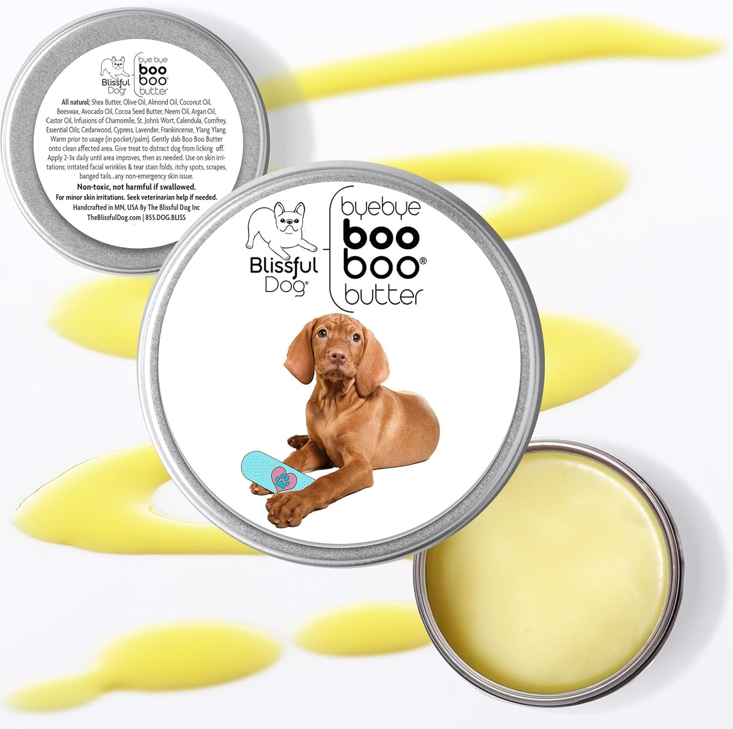The Blissful Dog Vizsla Boo Boo Butter, 16 oz.