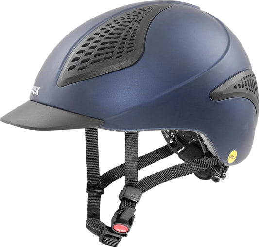 uvex exxential III MIPS - Lightweight Unisex Riding Helmet - Individual Size Adjustment - Navy mat XXS-S
