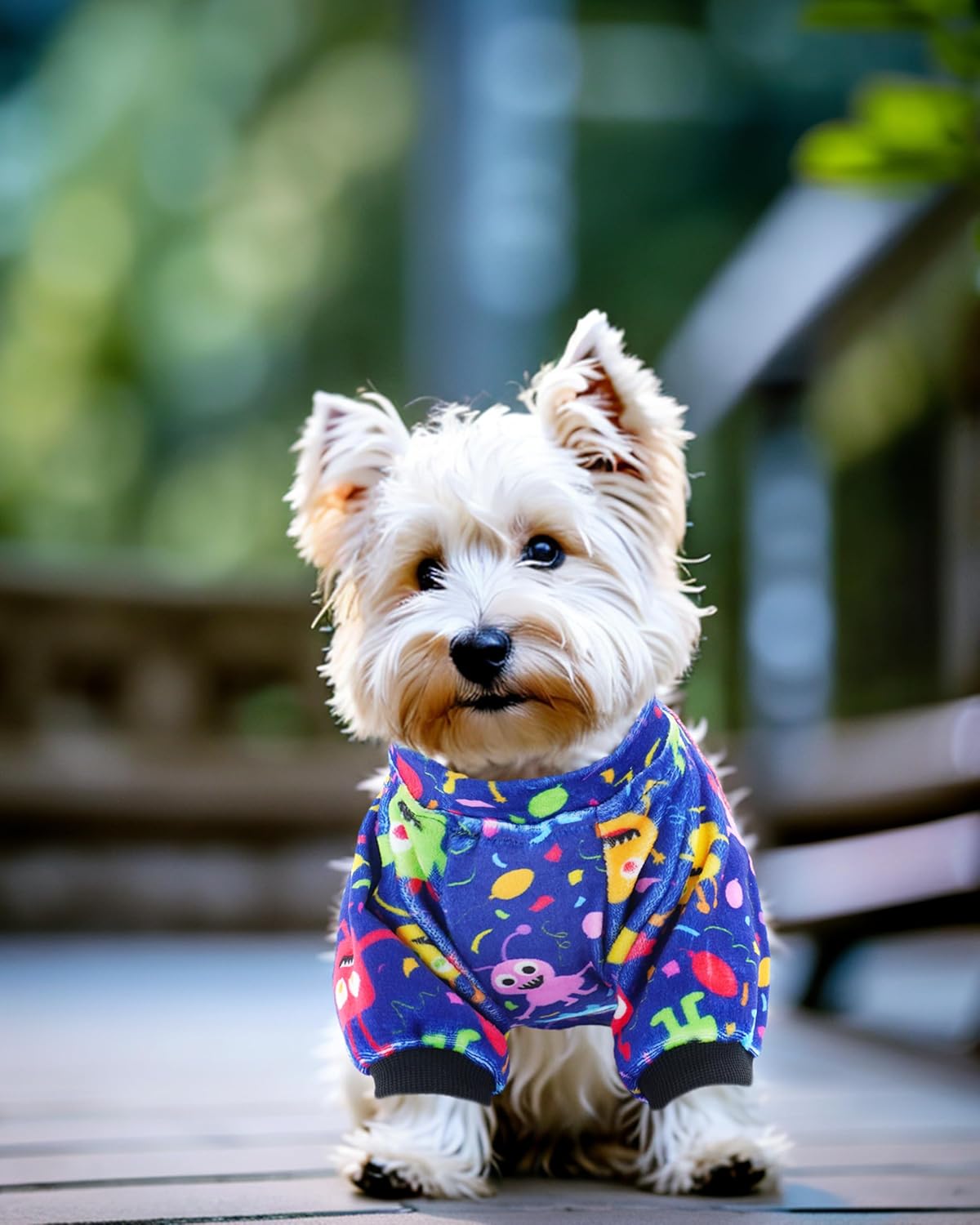 PET SHOW 4 Pack Small Dog Pajamas Cute Dinosaur Monster Clothes for Medium Dogs Soft Stretchy PJs Plaid Jumpsuit Puppy Cats Tie Dye Onesies Outfits with Sleeve Pets Dachshund Costume(S, Blue for Boys)