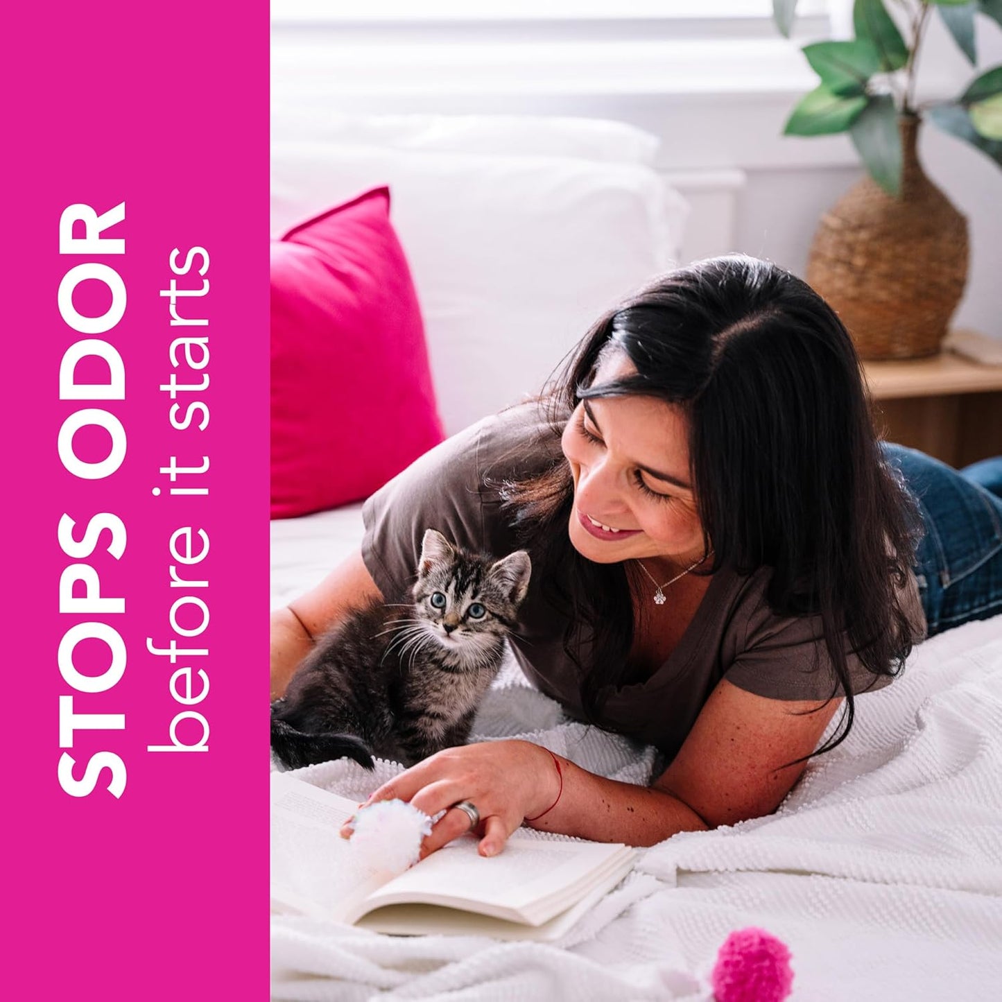 ökocat Super Soft Wood Clumping Cat Litter, Unscented, 10.6 pounds - Natural Ingredients, Stops Odor, Clumps Solid, 99% Dust Free, Great for All Cats, Sensitive Paws, Kittens