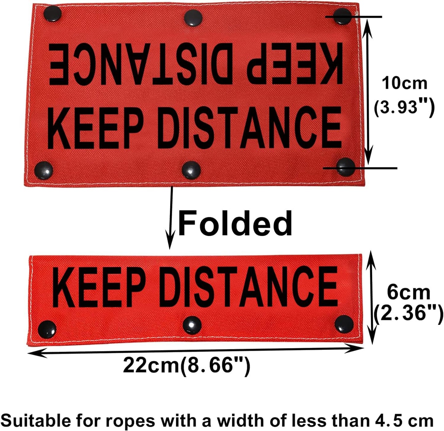 Funny Dog Leash Sleeve Keep Distance Dog Leash Wrap Sleeve Pet Birthday Gift (Keep Distance-Sleeve)